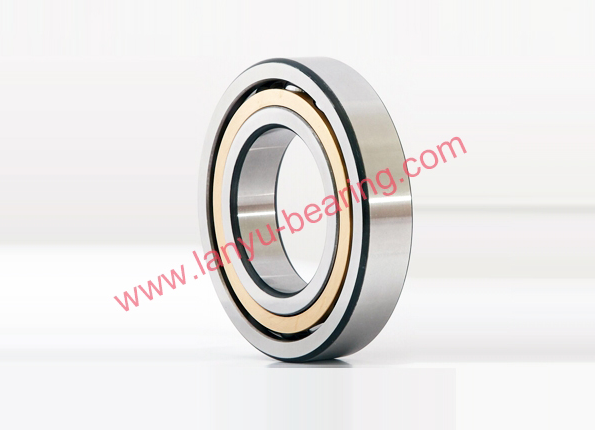 Brass cage single row angular contact ball bearing C (15°) AC (25°)